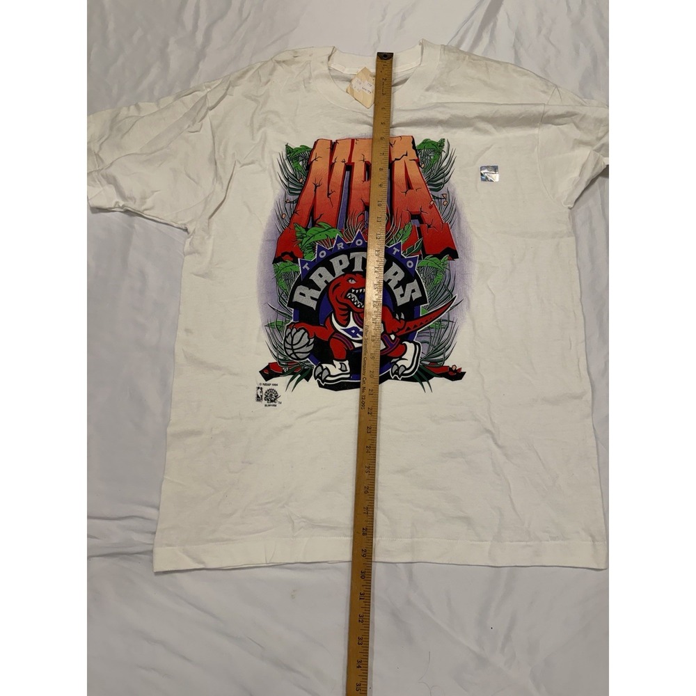 Vintage Nwt never worn Toronto Raptors  1994 Large T-shirt NBA Salem USA - Picture 10 of 13
